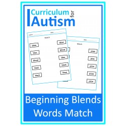 Beginning Blends Word Match Phonics Worksheets
